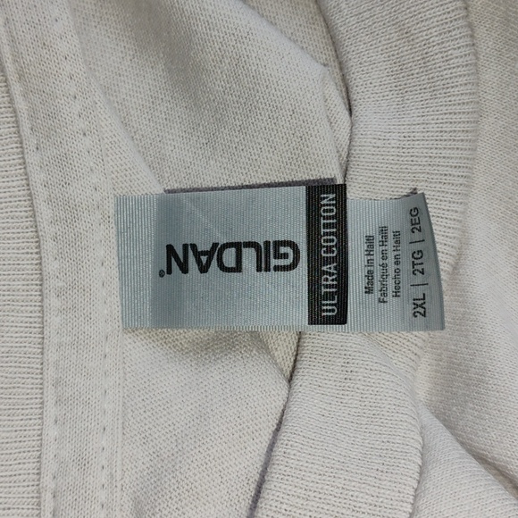 KICKASS BRITCHEN RED Tee Shirt EUC GILDAN ULTRA COTTON  2XL TAUPE DEADSTOCK - Picture 10 of 15